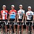 Frank et Andy Schleck pendant la premi�re �tape du Tour de France 2008
